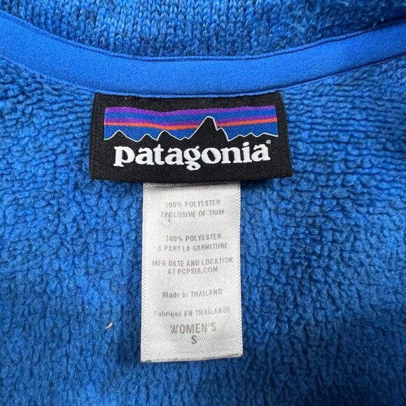 Patagonia Women's Better Sweater Quarter Zip Pullover Oasis Blue Size S - Picture 5 of 8